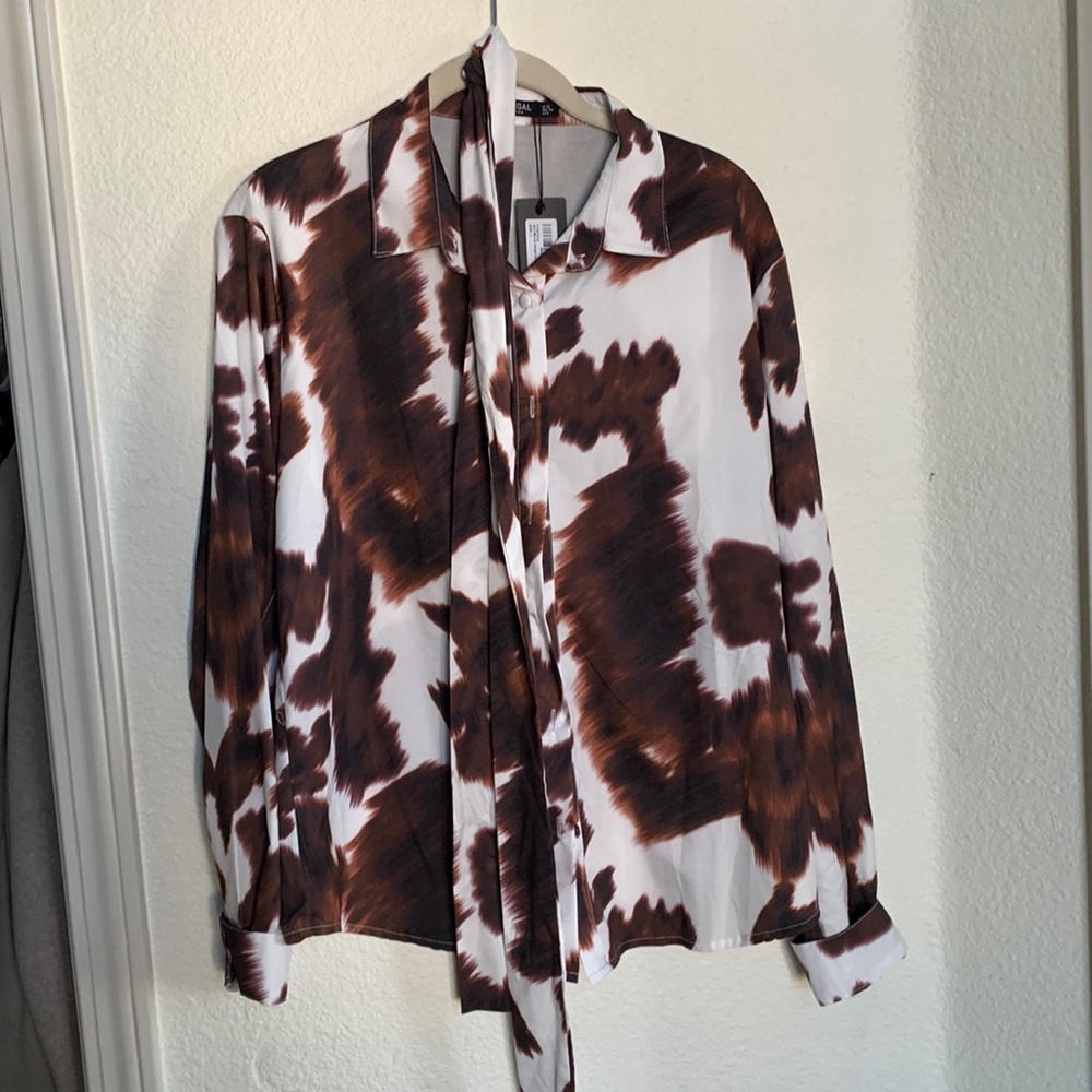 Cow Print top